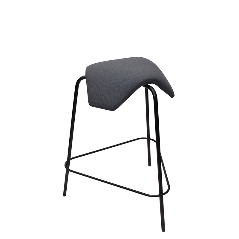 saddle, ergonomic, chair, bar stool, wood, design, finnish, furniture, school - myKolme Tripla Bar Joy grey