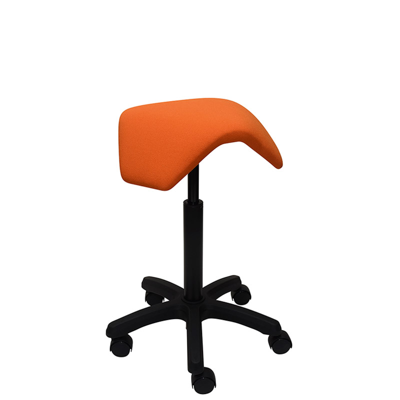 saddle, ergonomic, chair, stool, wood, design, finnish, furniture, school - myKolme Tripla Joy orange