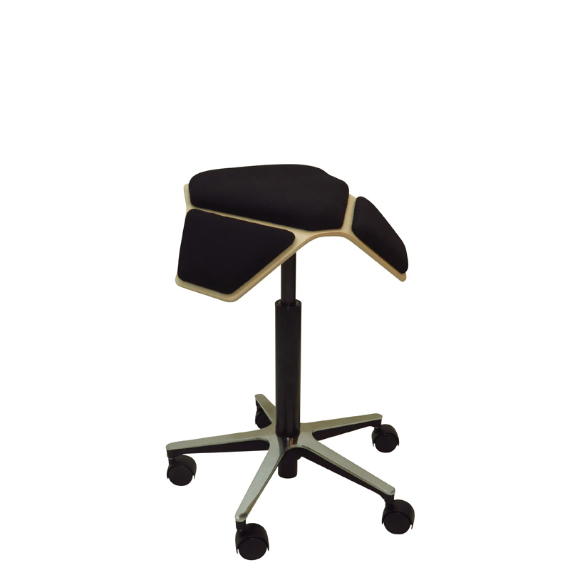 saddle, ergonomic, chair, stool, wood, design, finnish, furniture, school - myKolme Iloa plus black