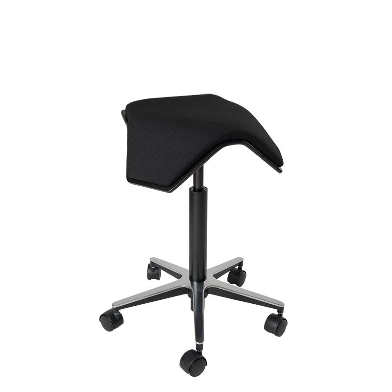 saddle, ergonomic, chair, stool, wood, design, finnish, furniture, school - myKolme Iloa one black