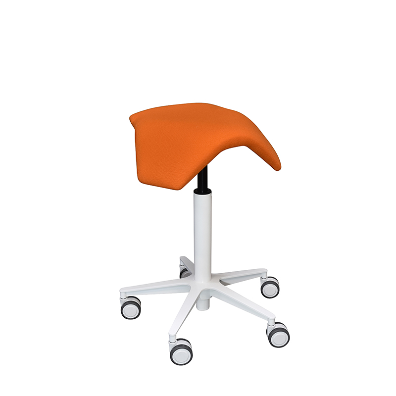 saddle, ergonomic, chair, stool, wood, design, finnish, furniture, school - myKolme Iloa joy snow orange