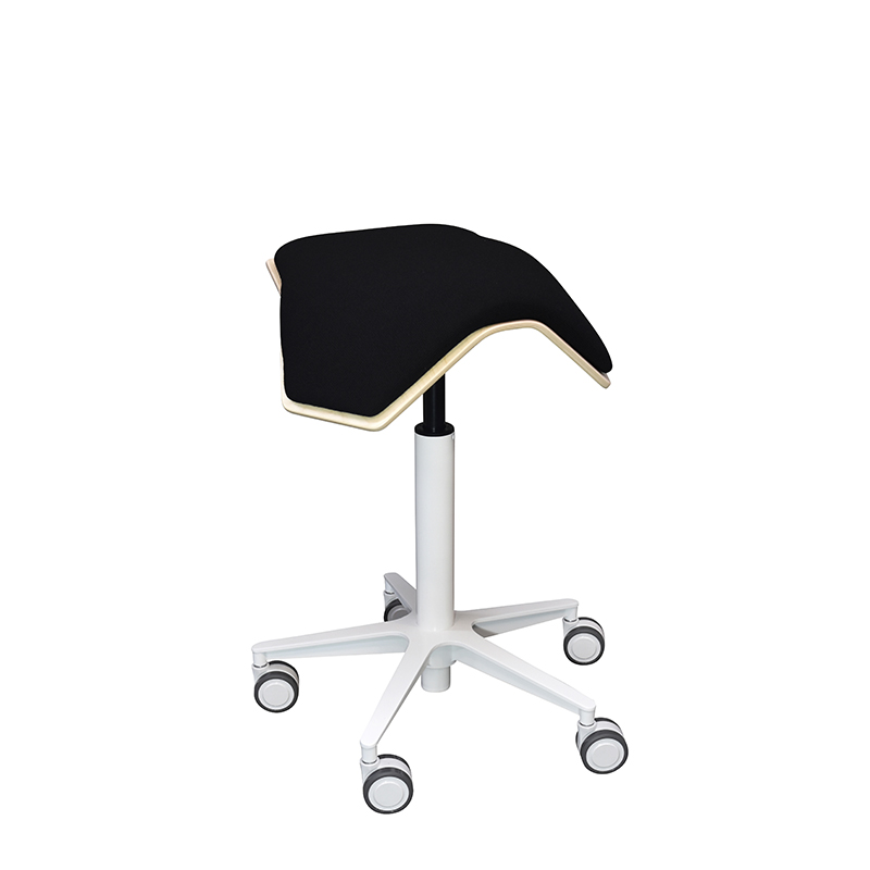 saddle, ergonomic, chair, stool, wood, design, finnish, furniture, school - myKolme Iloa one snow black