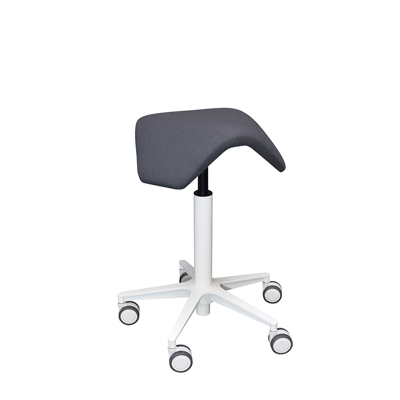 saddle, ergonomic, chair, stool, wood, design, finnish, furniture, school - myKolme Tripla Joy Snow Grey